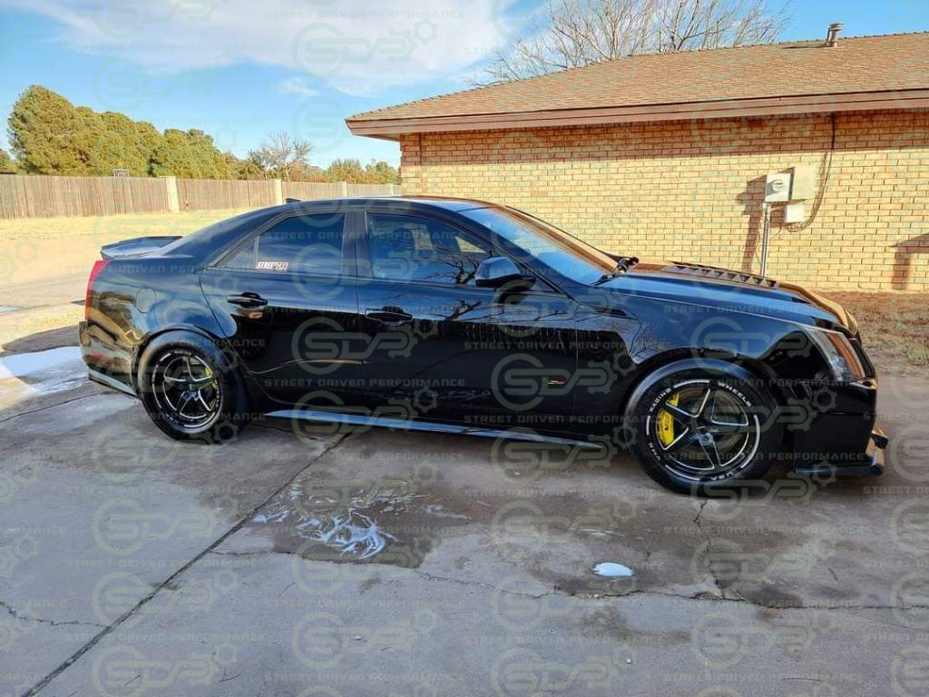 2009-2015 Cadillac CTS-V V2 | Sedan MATTE BLACK Rear Trunk Wing Wickerbill Spoiler